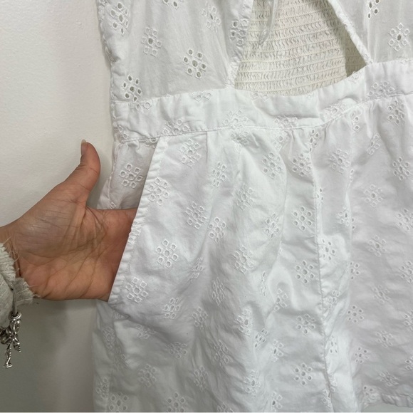 Aerie Eyelet one piece Romper jumpsuit - Picture 6 of 11